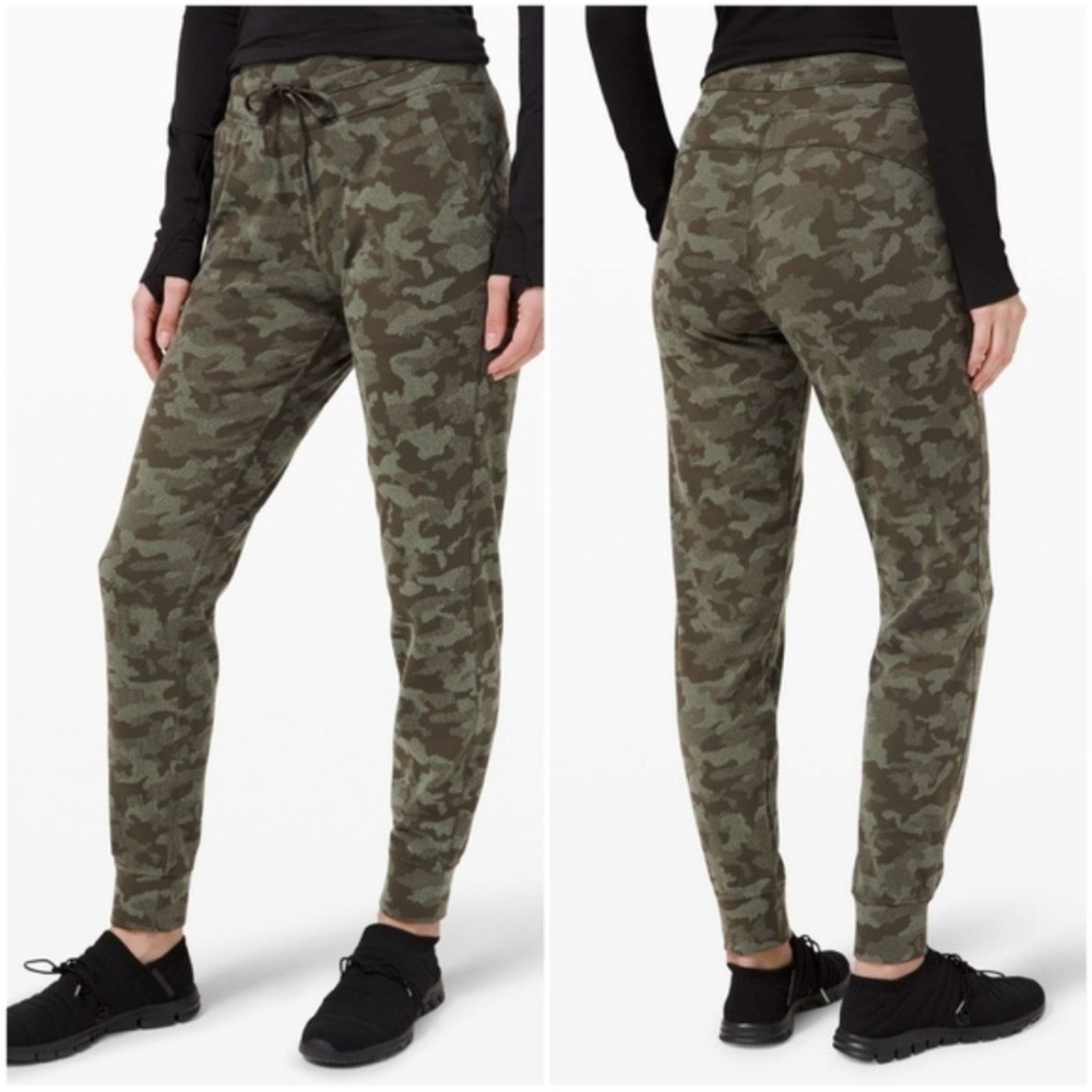 Lululemon Ready to Rulu Jogger Heritage Camo Women's 4 Dark Olive‎ Green Twill
